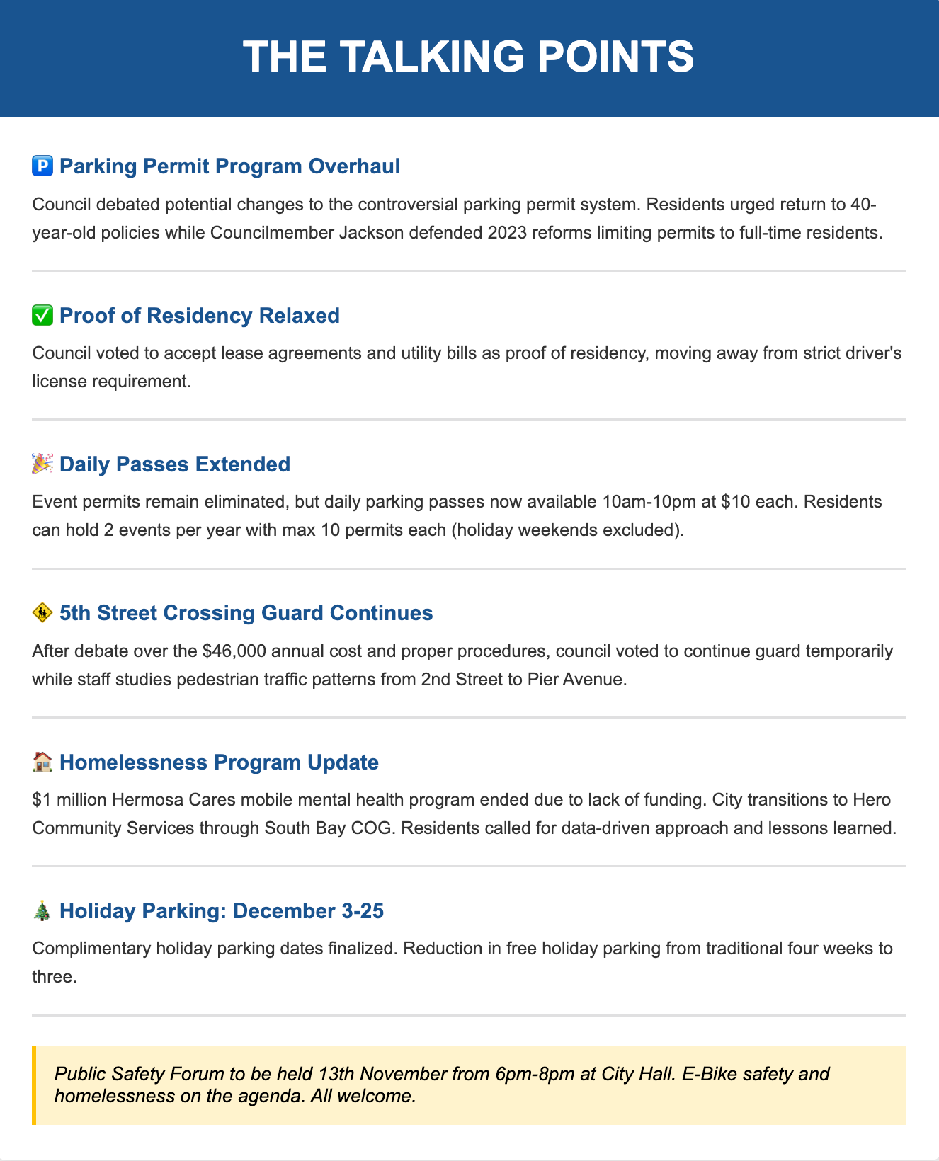 Council Overhauls Residential Parking Permit Program After Heated Debate